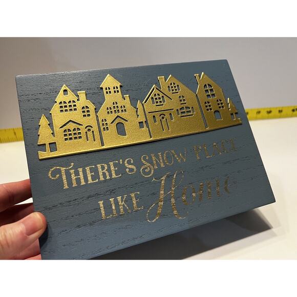 There's Snow Place like Home Christmas Decor Winter Wizard Oz Sign New Unique - Picture 12 of 15